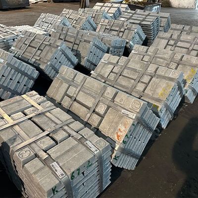 990,9% zink ingot hoog zuiver lood voor luchtvaart / elektronica
